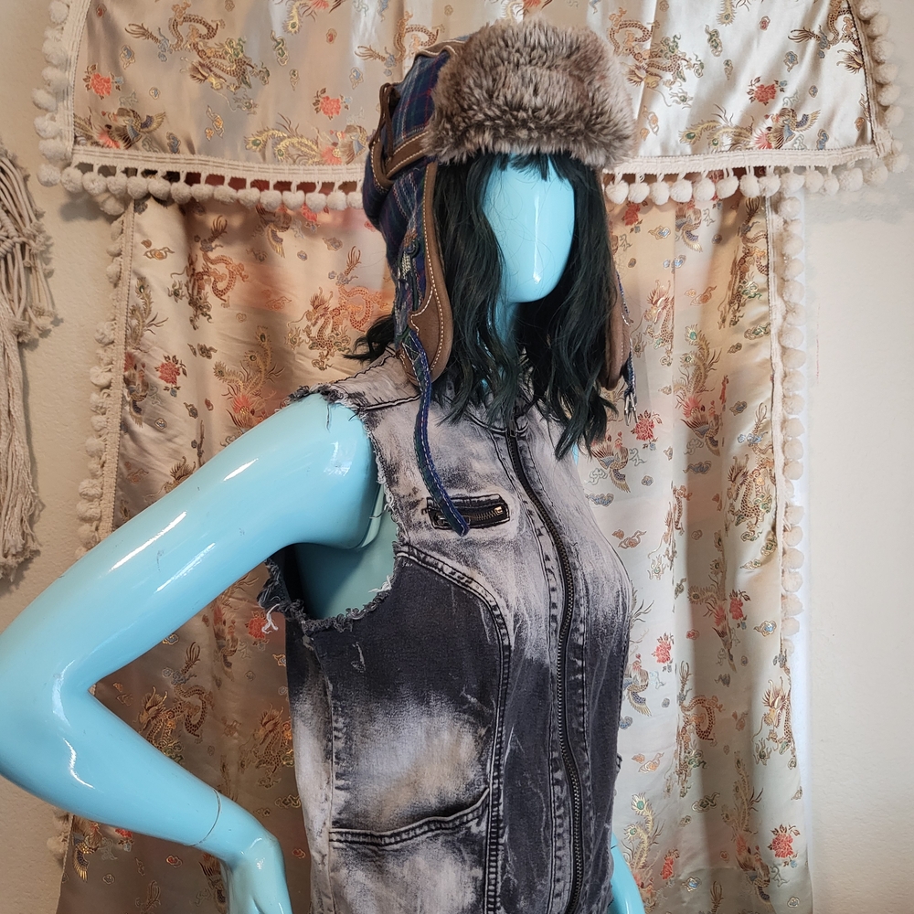 Lip Service Distressed Denim Vest